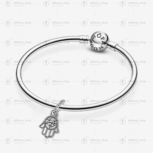 Pandora Protective Hamsa Hand Dangle Charm - Picture 4 of 6